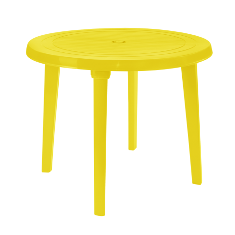 Стол круглый Ø90 см жёлтый Алеана 100011