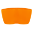Вазон кактусник для нескольких растений 0,9 л оранжевый Алеана (113052)