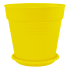 Вазон с подставкой Глория Ø19 см жёлтый 3,1 л Алеана (114018)