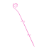 Опора для орхидей Спираль 64 см розовая Алеана (114043)
