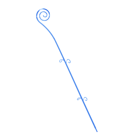 Опора для орхидей Спираль 64 см голубая Алеана (114043)
