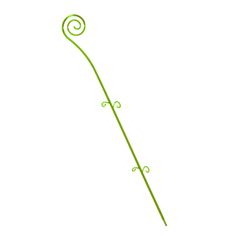 Опора для орхидей Спираль 64 см светло-зелёная Алеана (114043)