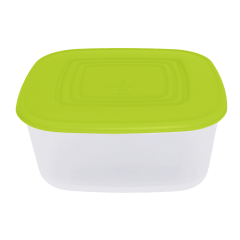 Контейнер для пищевых продуктов 1,88 л квадратный салатовая крышка Алеана 167014