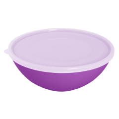 Миска с крышкой 0,8 л фиолетовая Алеана 167016