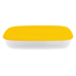 Контейнер для пищевых продуктов 0,95 л прямоугольный жёлтая крышка Алеана 167023