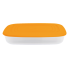 Контейнер для пищевых продуктов 2,5 л прямоугольный оранжевая крышка Алеана 167025