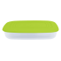 Контейнер для пищевых продуктов 1,5 л прямоугольный салатовая крышка Алеана 167024