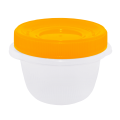 Набор контейнеров Омега 285 мл 3 шт. для пищевых продуктов оранжевая крышка Алеана 167037