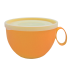 Чашка с крышкой 0,5 л 14х12х8 см оранжевая Алеана 168006
