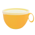 Чашка с крышкой 0,5 л 14х12х8 см светло-жёлтая Алеана 168006