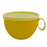 Чашка с крышкой 0,5 л 14х12х8 см тёмно-жёлтая Алеана 168006