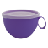Чашка с крышкой 0,5 л 14х12х8 см фиолетовая Алеана 168006